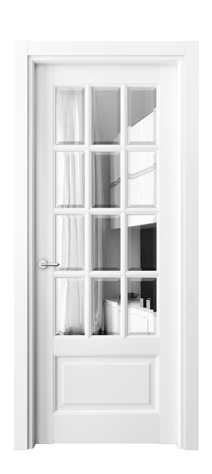 Дверь межкомнатная Тоскана Грильято 6313 Матовый белоснежный Двустороннее зеркало с фацетом, триплекс Гладкий наличник МБЛ Цена 118899 ₽ Наличники уже входят в базовый комплект. Фабрика дверей Волховец 8 (800) 551 43 19 Межкомнатная дверь Тоскана Грильято 6313 Матовый белоснежный Двустороннее зеркало с фацетом, триплекс Цена 118899 ₽ | Volhovec
