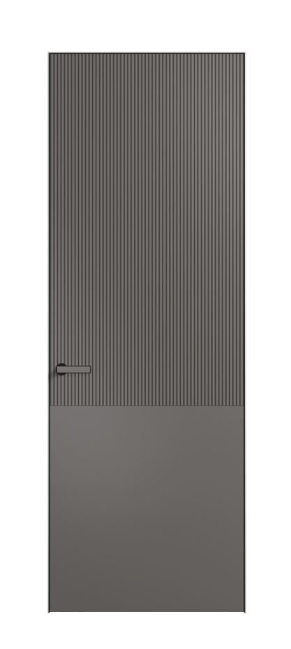 Дверь межкомнатная Velvet АКП 8205 Матовый классический серый. Скрытый короб Черный Цена 61569 . Фабрика дверей Волховец 8 (800) 551 43 19 Межкомнатная дверь Velvet АКП 8205 Матовый классический серый. Цена 61569 | Volhovec