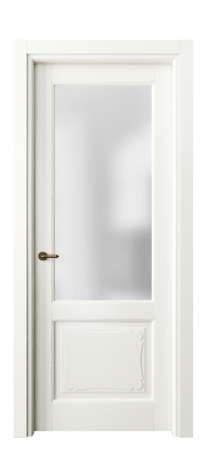 Межкомнатная дверь Toscana Elegante 6322 Бук жемчуг Сатинированное стекло. Цена 91799 ₽ | Volhovec