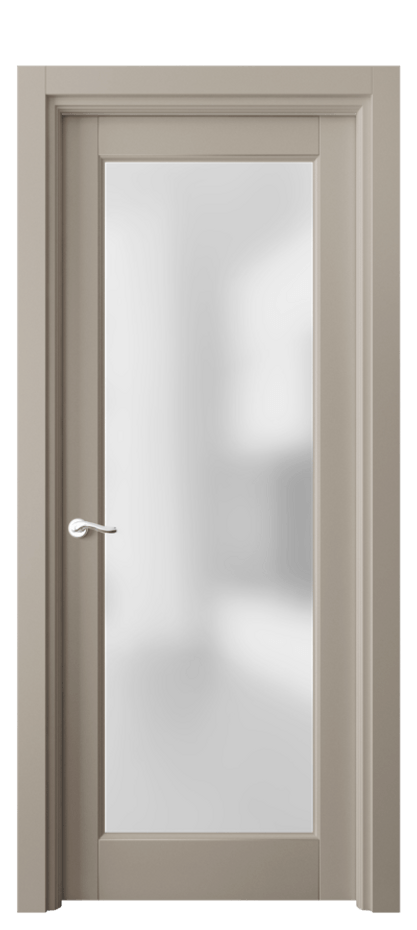 Межкомнатная дверь Лигнум 0700 Матовый бисквитный Сатинированное стекло Цена 95099 ₽ | Volhovec