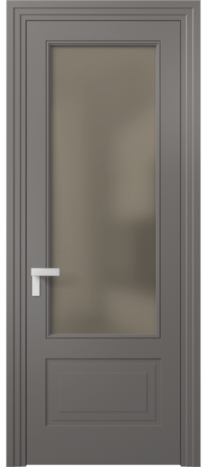 Дверь межкомнатная Rocca 8342 Матовый классический серый Сатинированное бронзовое стекло, триплекс Каскадный компланарный наличник МКЛС Цена 82899 ₽ Наличники уже входят в базовый комплект. Фабрика дверей Волховец 8 (800) 551 43 19 Межкомнатная дверь Rocca 8342 Матовый классический серый Сатинированное бронзовое стекло, триплекс Цена 82899 ₽ | Volhovec