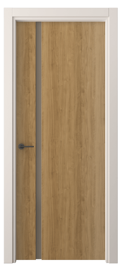 Межкомнатная дверь Freedom 4222 Грецкий орех Сатинированное бронзовое стекло, триплекс Цена 32639 ₽ | Volhovec