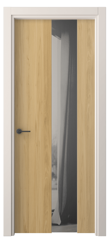 Межкомнатная дверь Фридом 4226 Солнечный вяз Двустороннее серое зеркало, триплекс Цена 42799 ₽ | Volhovec