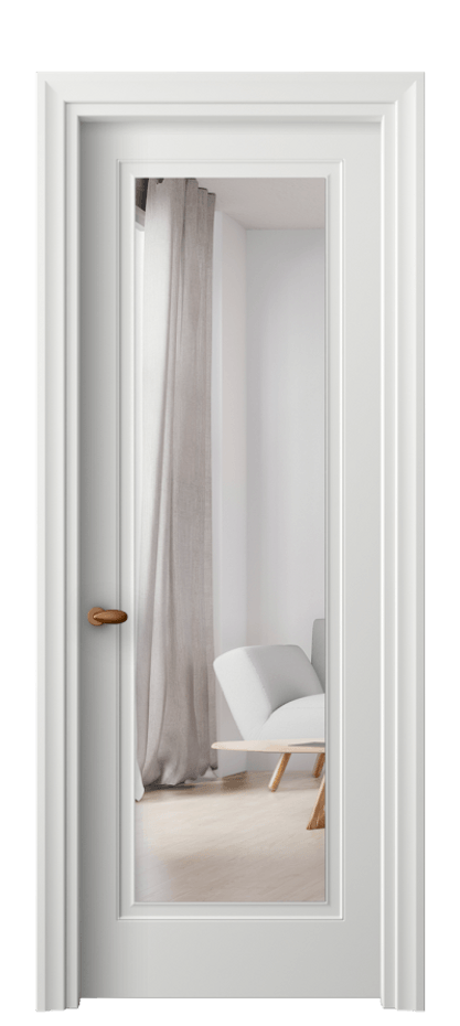 Межкомнатная дверь Esse 8503 Матовый светло-серый Двустороннее зеркало, триплекс Цена 47599 ₽ | Volhovec