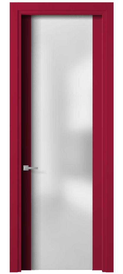 Межкомнатная дверь Planum 4114 Матовый белоснежный Сатинированное стекло Цена 57999 ₽ | Volhovec