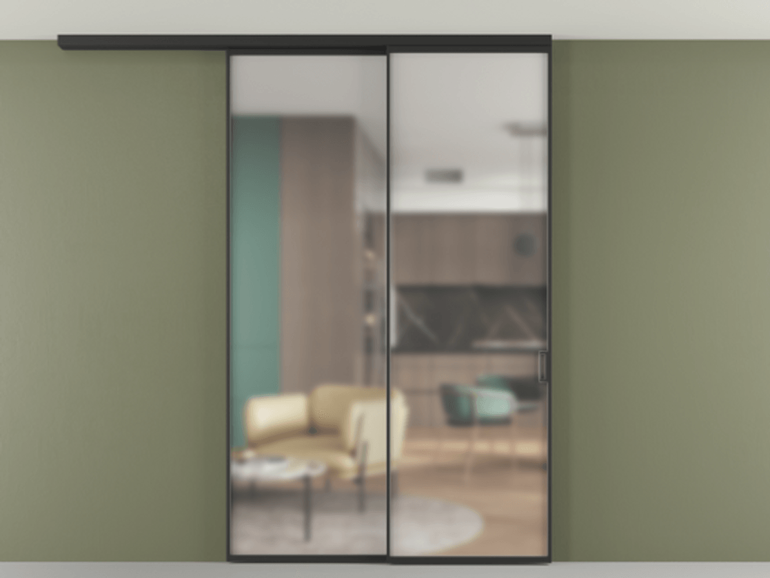 Перегородка Formato вдоль стены на потолок телескопик синхро 2 #VENDORCODE# #FURNISH# #GLASS# Цена #PRICE# #CURRENCY# | Volhovec