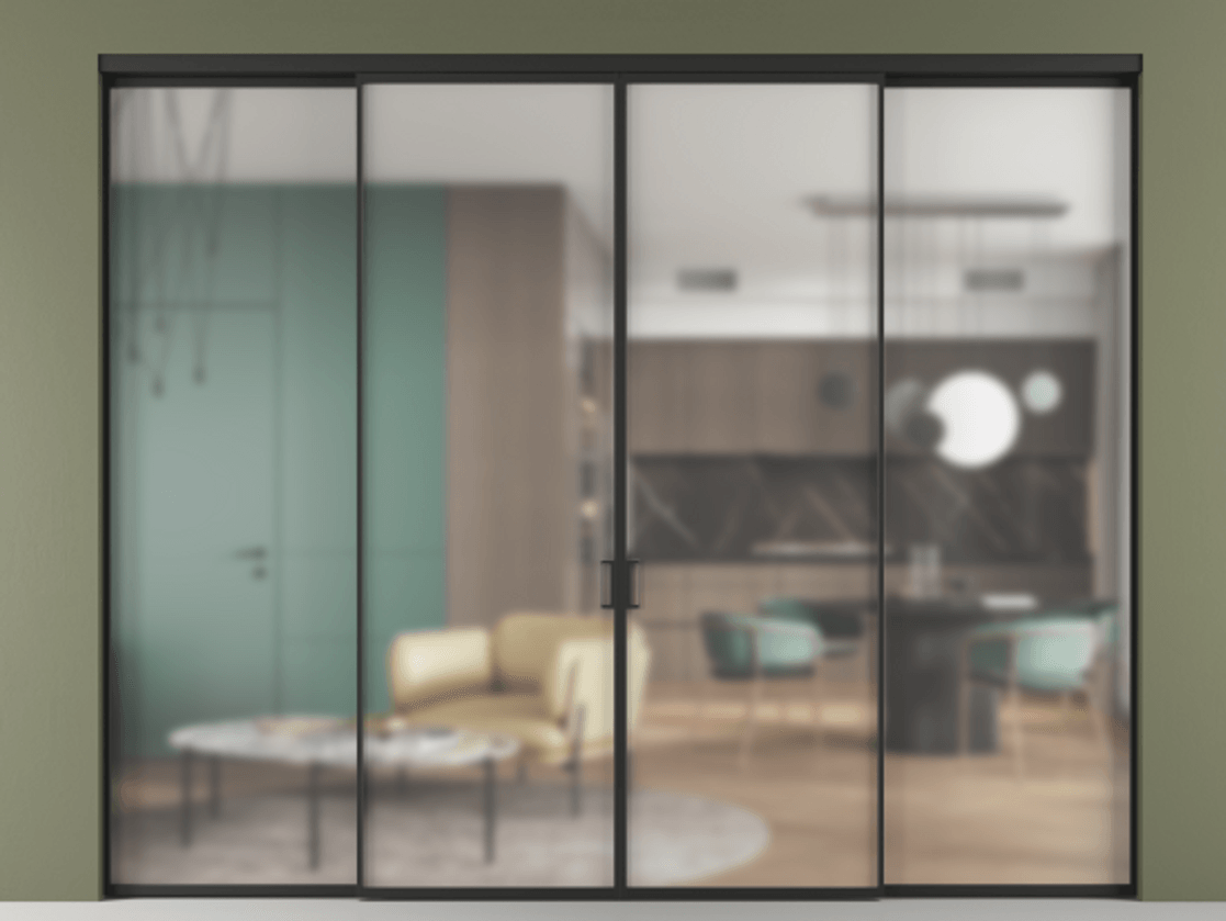 Перегородка Formato внутри проёма четырёхстворчатая #VENDORCODE# #FURNISH# #GLASS# Цена #PRICE# #CURRENCY#  | Volhovec