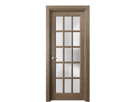Серия 0708 - Межкомнатная дверь Lignum 0708 Дуб мраморный брашированный