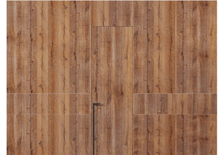 Панели для отделки стен Стеновая панель в искусственной отделке Темный рустик. Цвет Темный рустик. Материал HPL. Коллекция Искусственные отделки. Картинка.