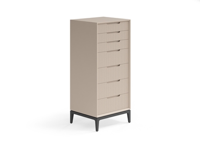 Мебель Комод Velvet 7 ящиков. Цвет Матовый бисквитный. Материал Гладкая эмаль. Коллекция Комод Velvet 7 ящиков. Картинка.