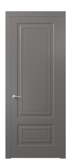 Дверь межкомнатная АКП 8441 МКЛС Матовый классический серый. Цвет Матовый классический серый. Материал Гладкая эмаль. Коллекция Mascot. Картинка.