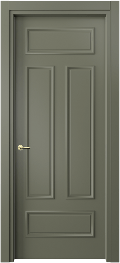 Дверь межкомнатная 8143 МОТ. Цвет Матовый оливковый тёмный. Материал Гладкая эмаль. Коллекция Paris. Картинка.