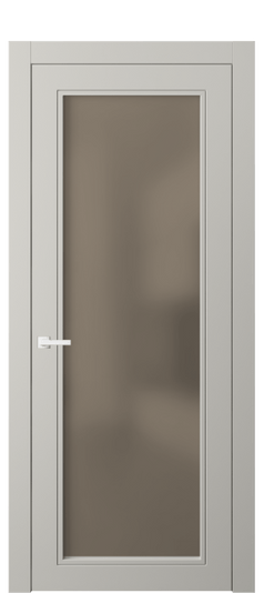 Дверь межкомнатная 8000 МТСР БР САТ. Цвет Матовый тёплый серый. Материал Гладкая эмаль. Коллекция Neo Classic. Картинка.