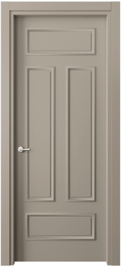 Дверь межкомнатная 8143 МБСК. Цвет Матовый бисквитный. Материал Гладкая эмаль. Коллекция Париж. Картинка.