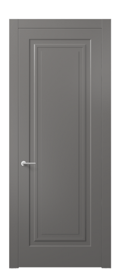 Дверь межкомнатная АКП 8401 МКЛС Матовый классический серый. Цвет Матовый классический серый. Материал Гладкая эмаль. Коллекция Mascot. Картинка.
