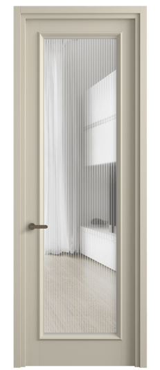 Дверь межкомнатная 6702 МБСР MORU. Цвет Матовый бежево-серый. Материал Гладкая эмаль. Коллекция Шарм. Картинка.