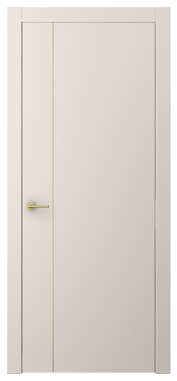 Дверь межкомнатная АКП 4201 ПЭТБ. Цвет ПЭТ тёплый-белый. Материал ПЭТ. Коллекция Freedom. Картинка.