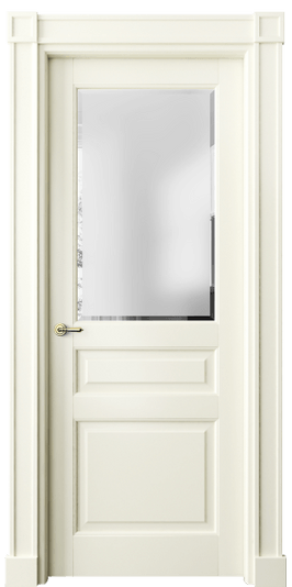 Дверь межкомнатная 6304 ММБ САТ-Ф. Цвет Матовый молочно-белый. Материал Гладкая эмаль. Коллекция Тоскана Плано. Картинка.