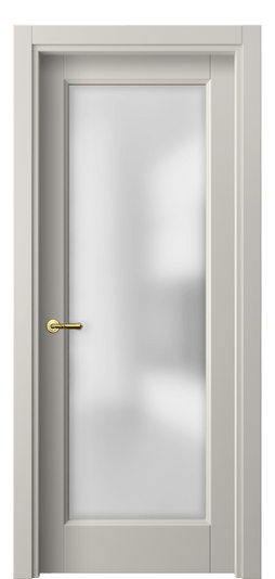 Дверь межкомнатная 1402 МОС САТ. Цвет Матовый облачно-серый. Материал Гладкая эмаль. Коллекция Galant. Картинка.