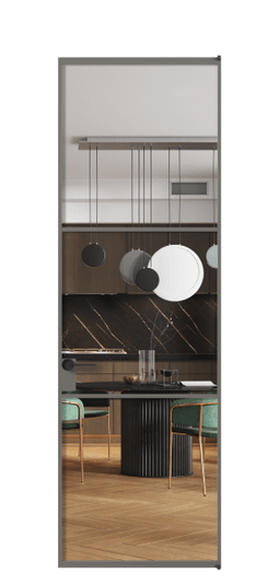 Межкомнатная дверь АЛПЛ040.03 Crystalvision АКЛС. Цвет Алюминий классический серый. Материал Алюминий в эмали. Коллекция Formato. Фото. Дверь межкомнатная АЛПЛ040.03 Crystalvision АКЛС. Цвет Алюминий классический серый. Материал Алюминий в эмали. Коллекция Formato. Картинка.