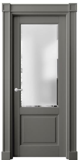 Дверь межкомнатная 6302 БКЛС САТ-Ф. Цвет Бук классический серый. Материал Массив бука эмаль. Коллекция Toscana Plano. Картинка.