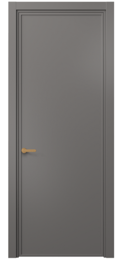 Дверь межкомнатная 8601 МКЛС . Цвет Матовый классический серый. Материал Гладкая эмаль. Коллекция Frame. Картинка.