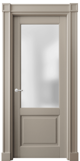 Дверь межкомнатная 6302 МБСК САТ. Цвет Матовый бисквитный. Материал Гладкая эмаль. Коллекция Тоскана Плано. Картинка.
