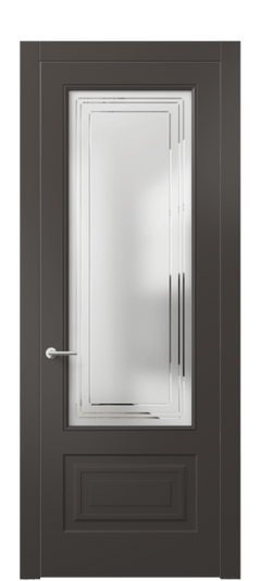 Межкомнатная дверь 8442 МАН Сатин с гравировкой Mascot. Цвет Матовый антрацит. Материал Гладкая эмаль. Коллекция Маскот. Фото. Дверь межкомнатная 8442 МАН Сатин с гравировкой Mascot. Цвет Матовый антрацит. Материал Гладкая эмаль. Коллекция Маскот. Картинка.