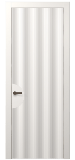 Дверь межкомнатная АКП 8624 МПБЛ. Цвет Матовый пудровый белый. Материал Гладкая эмаль. Коллекция Dune. Картинка.