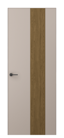 Дверь межкомнатная АКП 4225 ПЭСК. Цвет ПЭТ серо-коричневый . Материал ПЭТ. Коллекция Freedom. Картинка.
