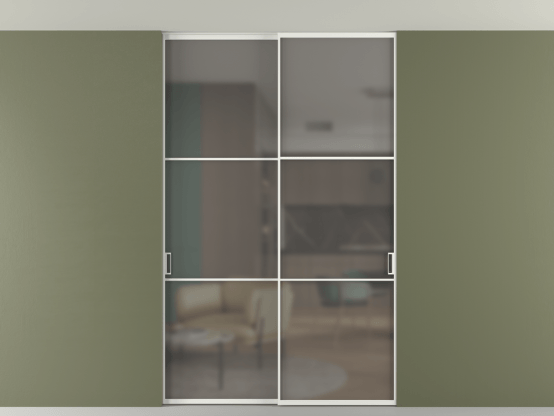 Алюминевая перегородка vn2_03 Алюминий светло-серый Серый сатин матовое. Цвет Алюминий светло-серый. Материал Алюминий в эмали. Коллекция Перегородка Формато внутри проёма скрытое крепление в потолок 2 створки. Фото. Алюминевая перегородка vn2_03 Алюминий светло-серый Серый сатин матовое. Цвет Алюминий светло-серый. Материал Алюминий в эмали. Коллекция Перегородка Формато внутри проёма скрытое крепление в потолок 2 створки. Картинка.