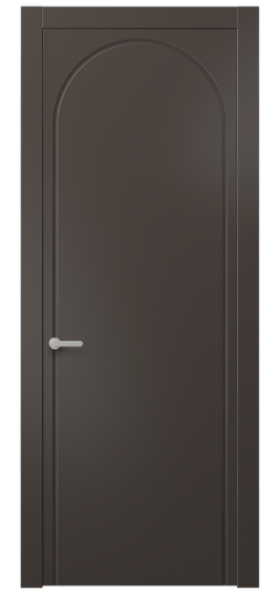 Дверь межкомнатная АКП 8647 МАН. Цвет Матовый антрацит. Материал Гладкая эмаль. Коллекция Альба. Картинка.