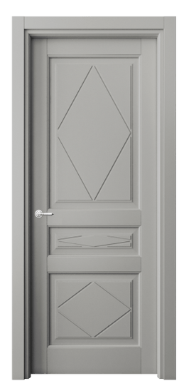 Дверь межкомнатная 6345 БНСР. Цвет Бук нейтральный серый. Материал Массив бука эмаль. Коллекция Toscana Rombo. Картинка.