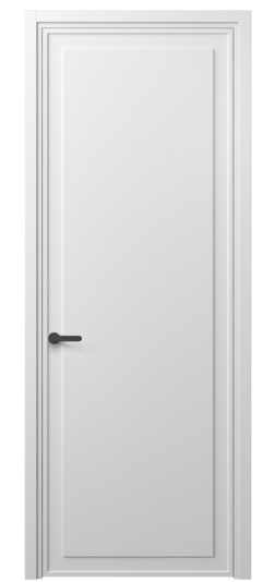 Дверь межкомнатная 8602 МБЛ . Цвет Матовый белоснежный. Материал Гладкая эмаль. Коллекция Frame. Картинка.