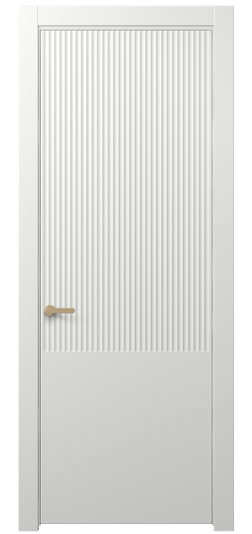 Дверь межкомнатная 8646 МССР . Цвет Матовый светло-серый. Материал Гладкая эмаль. Коллекция Альба. Картинка.