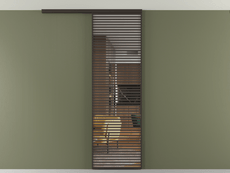 Перегородка Формато вдоль стены на потолок 1 створка