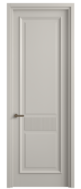 Дверь межкомнатная 6717 МОС . Цвет Матовый облачно-серый. Материал Гладкая эмаль. Коллекция Шарм. Картинка.