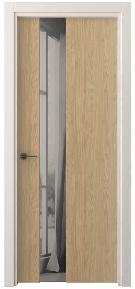 Дверь межкомнатная 4224 ЖМД ДВ ЗЕР СЕР. Цвет Жемчужный дуб. Материал Ламинатин. Коллекция Freedom. Картинка.