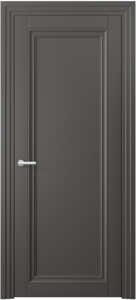 Дверь межкомнатная 2501 ПЭГФ. Цвет ПЭТ графитовый. Материал ПЭТ. Коллекция Центро. Картинка.